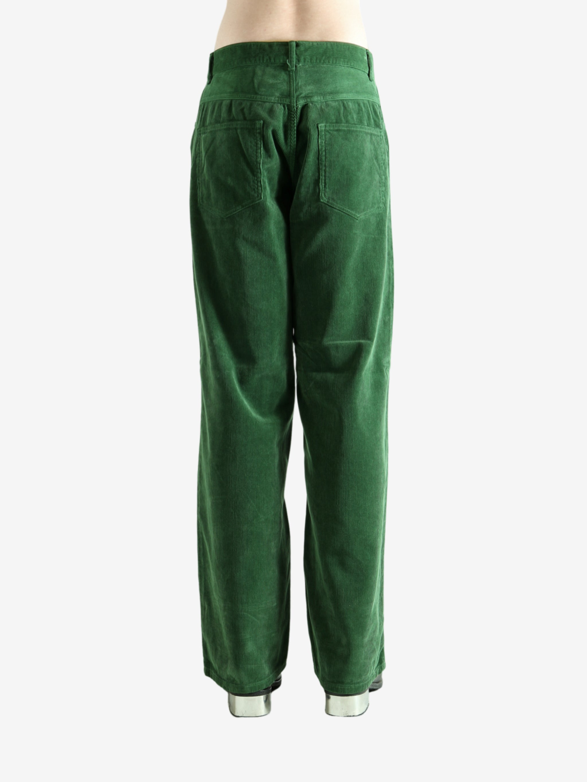 AURALEE - Men Pigment Dyed Finx Corduroy Wide 5P Pants - 3