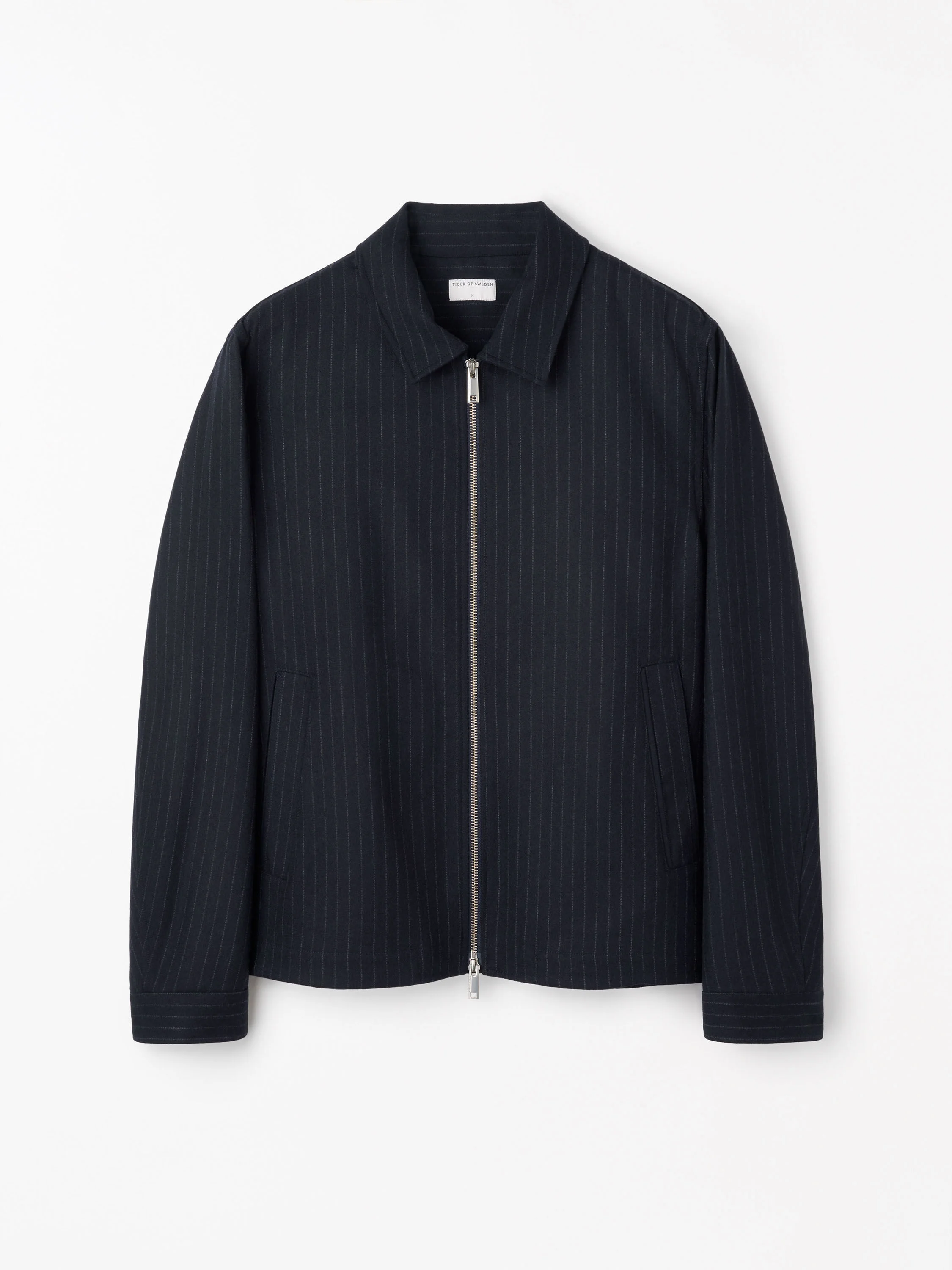 Barnaby C Pinstripe Shirt Jacket - 1