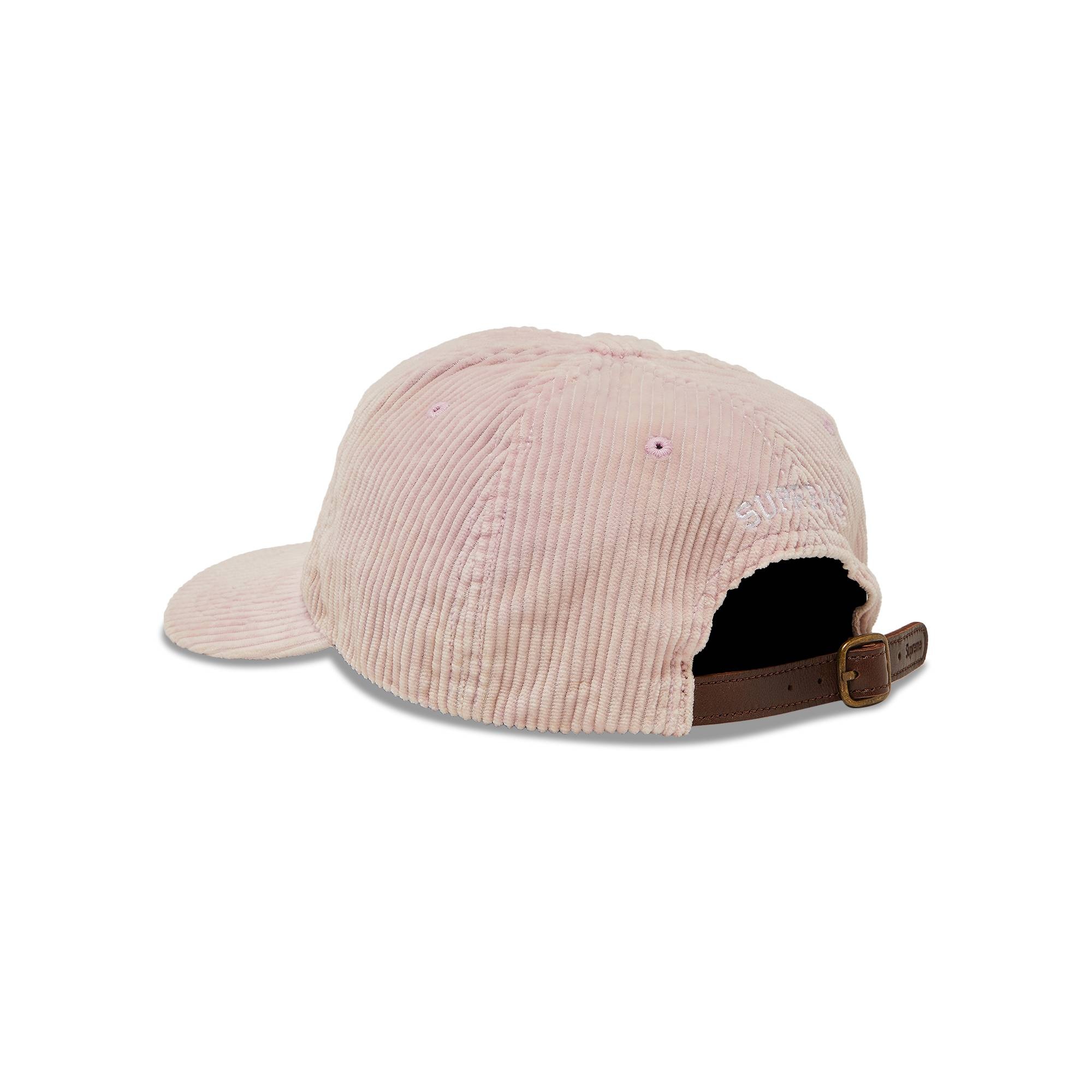 Supreme Corduroy S Logo 6-Panel 'Light Pink' - 3