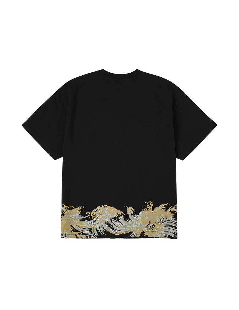EVISU Seagull and Wave Print Relax Fit T-Shirt outlook
