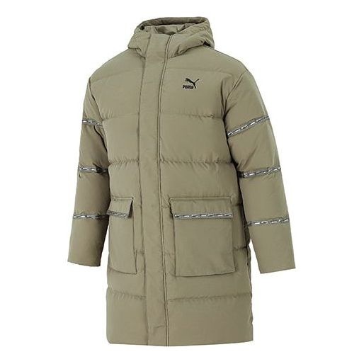 PUMA Classic Long Down Jacket 'Green' 846422-43 - 1