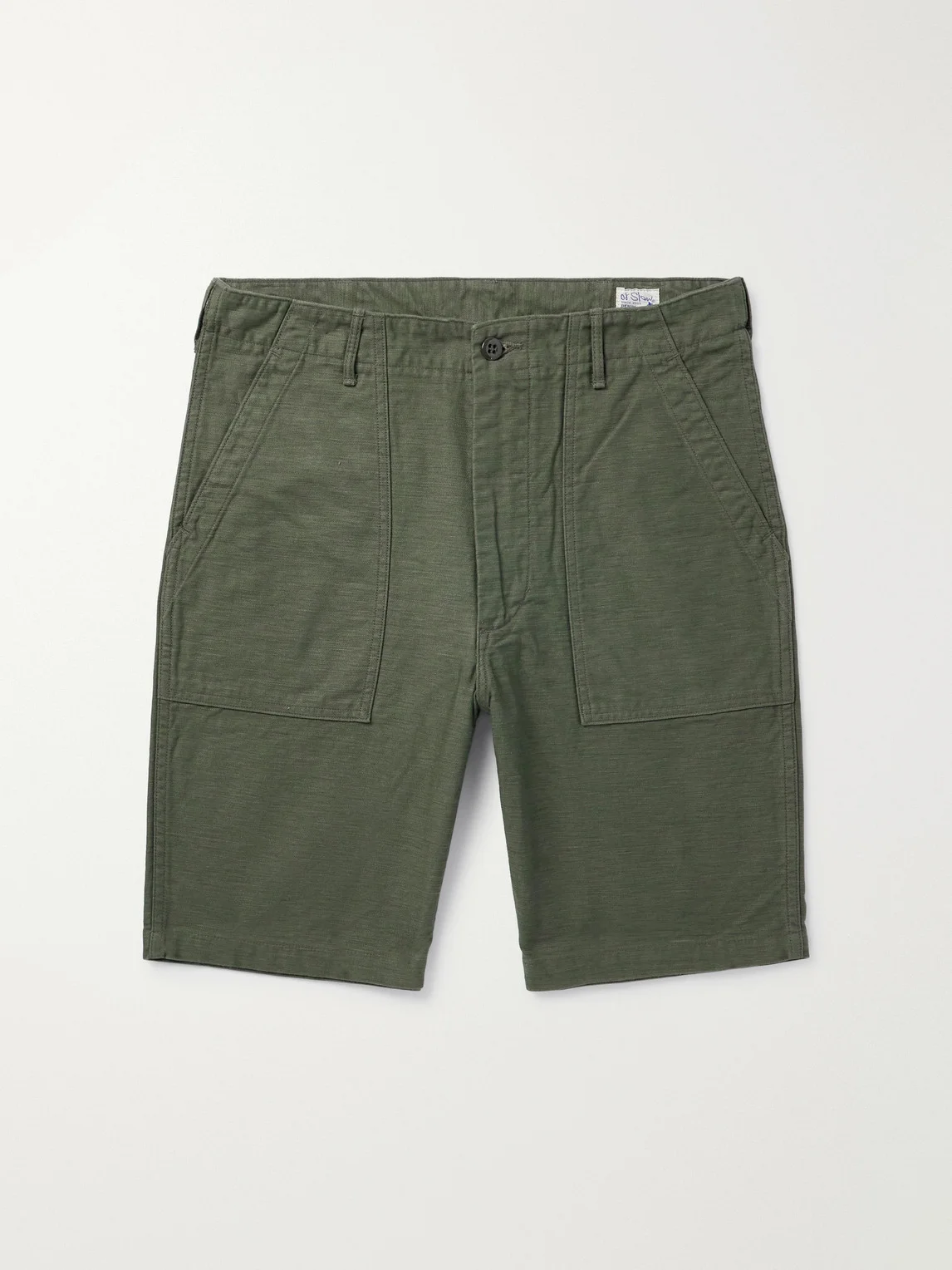 Slim-Fit Straight-Leg Cotton Cargo Shorts - 1