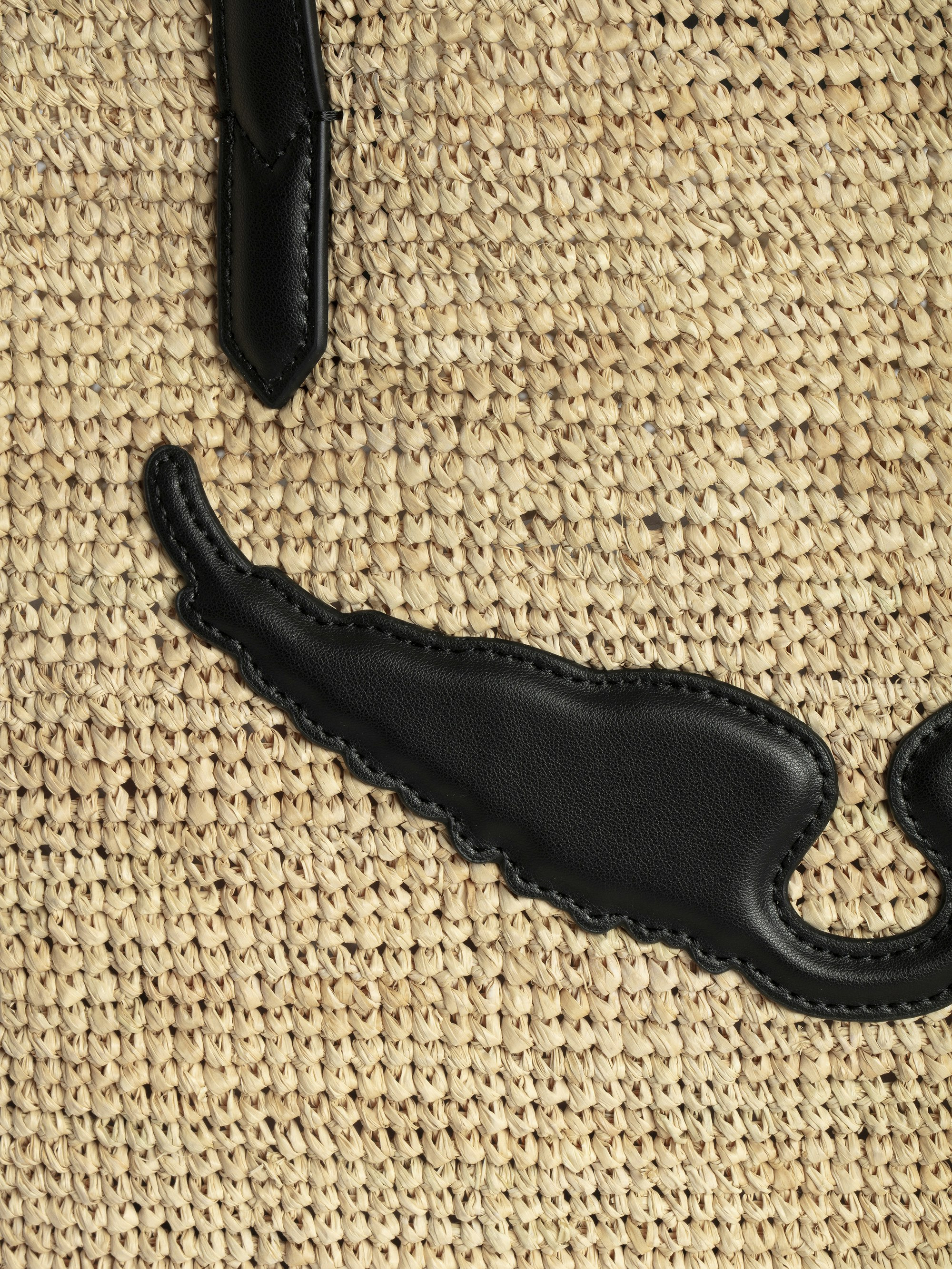 Wings Raffia Basket Bag - 4
