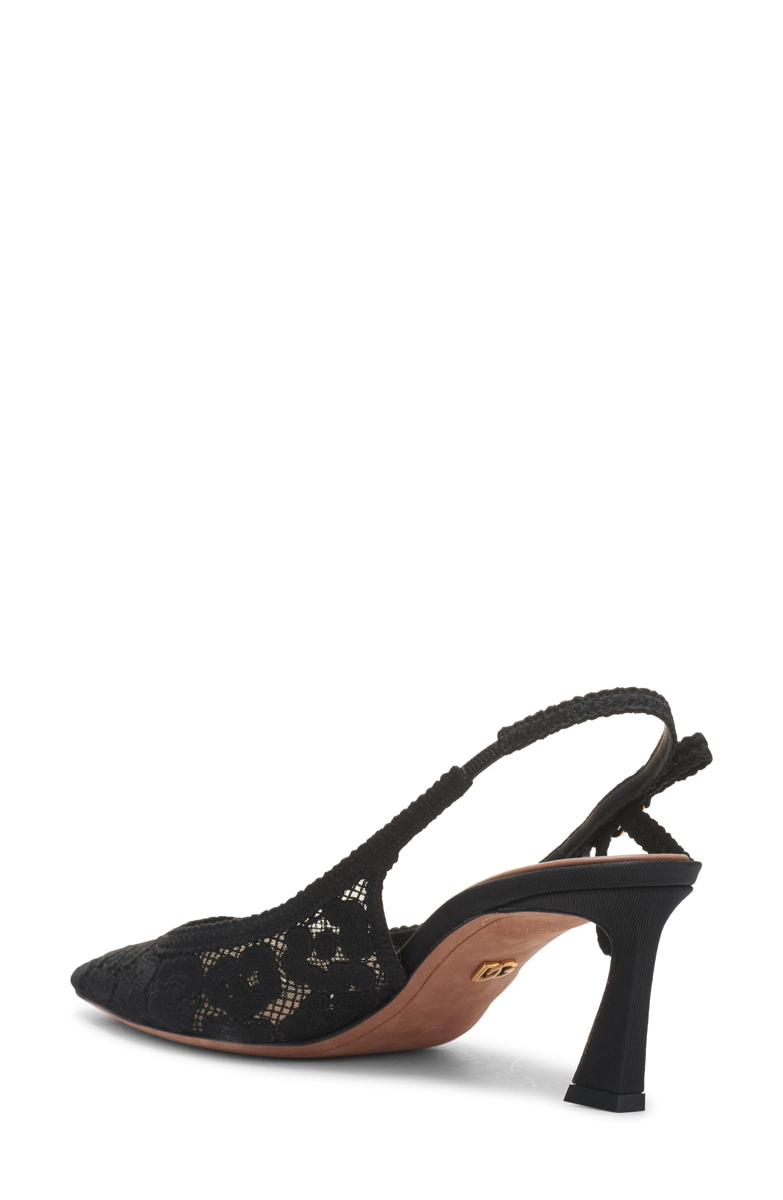 Dolce&Gabbana Lace Slingback Pump in Nero at Nordstrom - 2