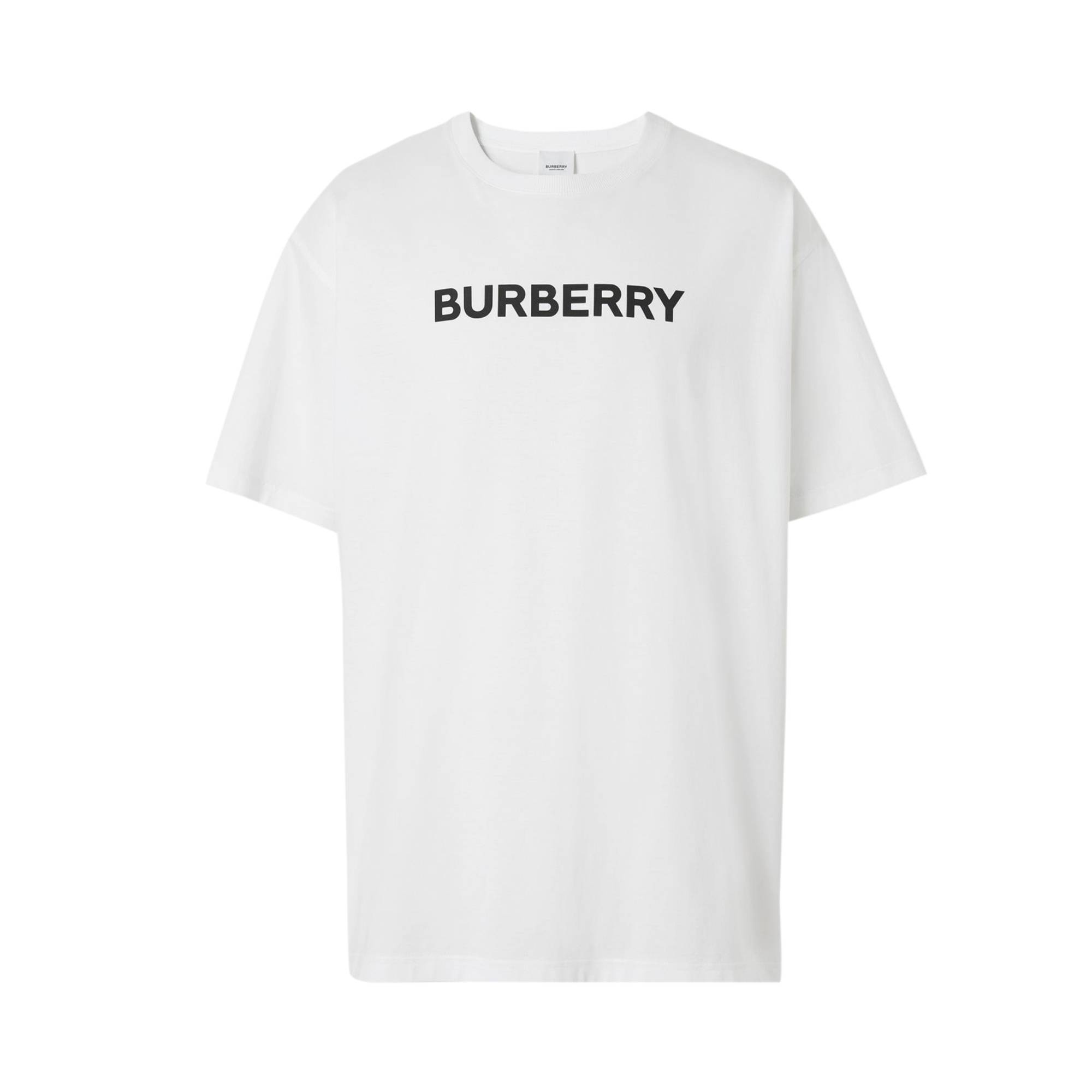 Burberry Logo Print Oversized T-Shirt 'White' - 1