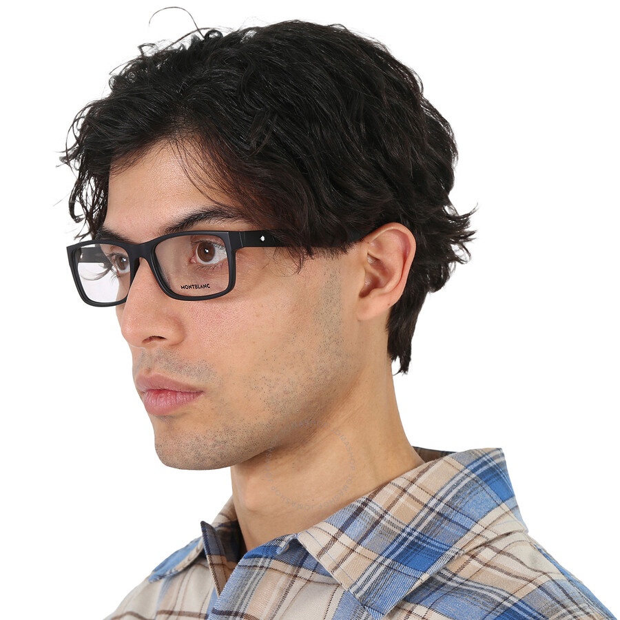 Montblanc Demo Rectangular Men's Eyeglasses MB0301O 005 56 - 2