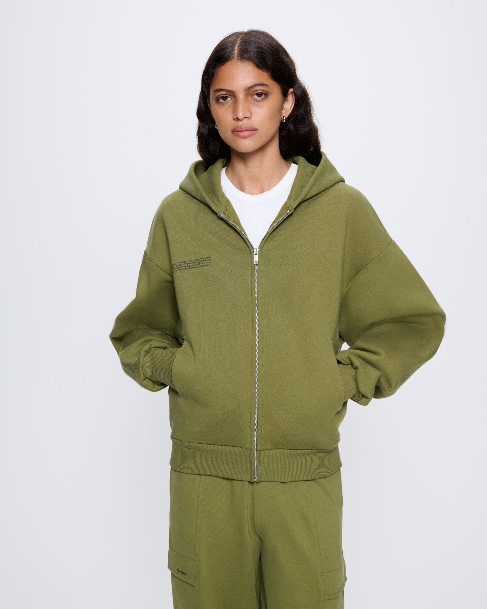 Womens DNA Heavyweight Zipped Hoodie - Highland Green - 2