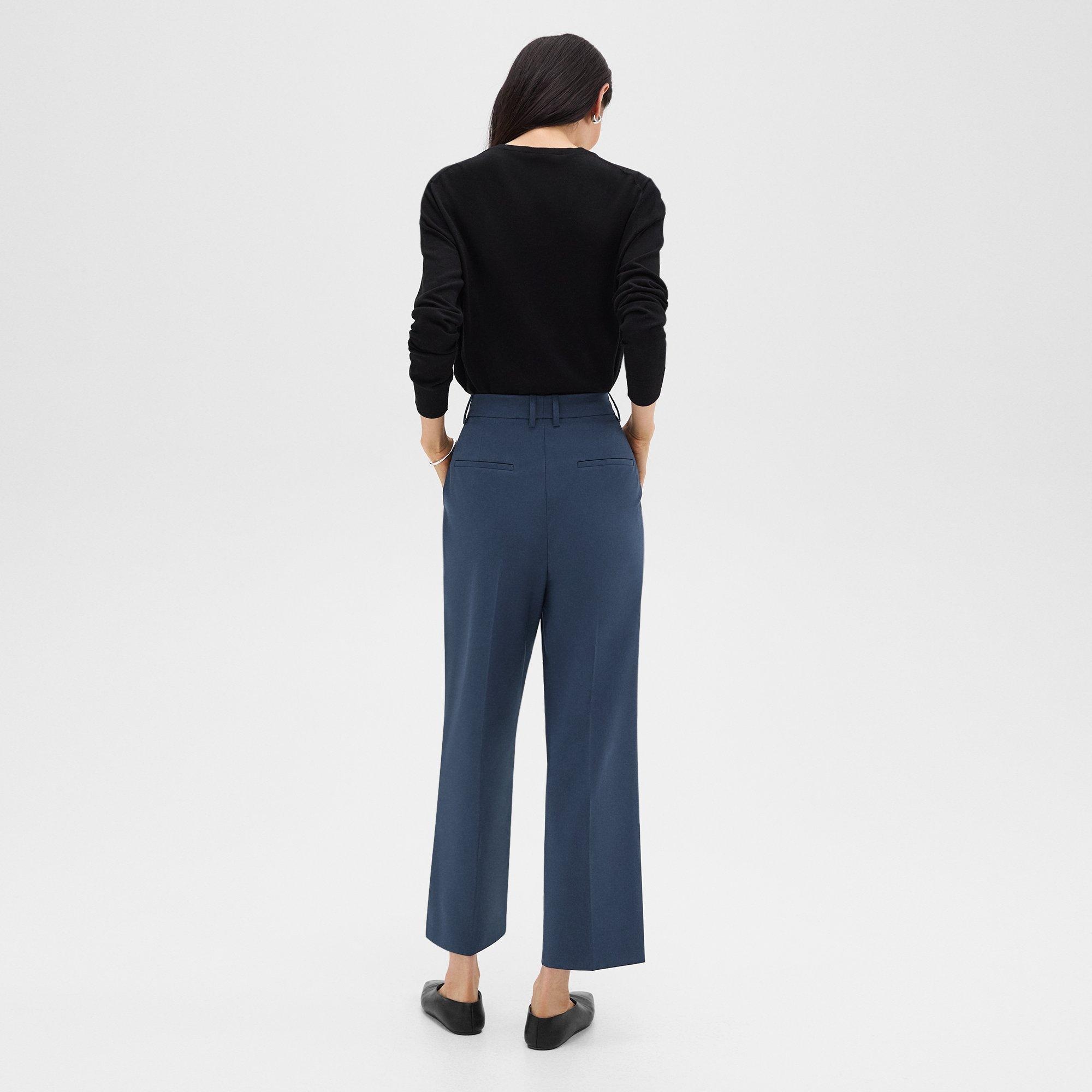 High-Waist Straight-Leg Pant in Good Wool - 5
