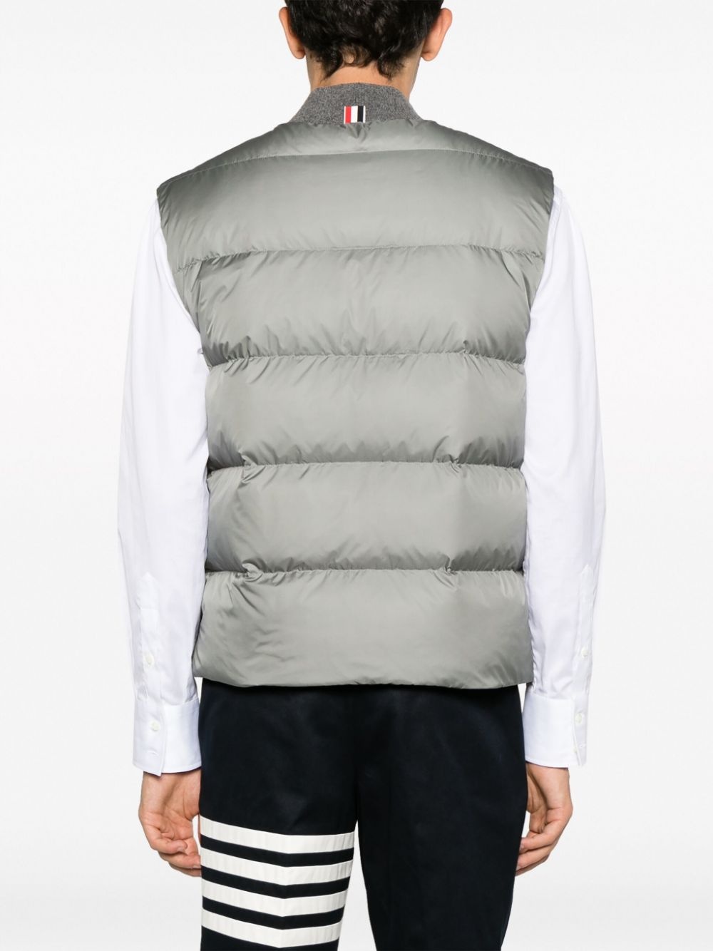 4-bar Matte Nylon Down Vest - 4