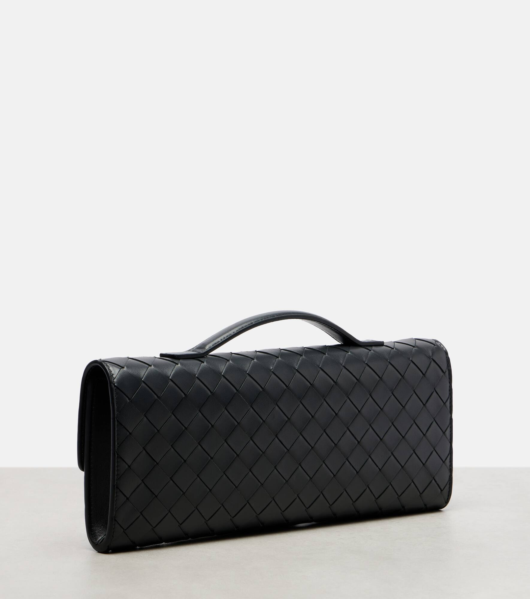 Andiamo Intrecciato leather clutch - 4