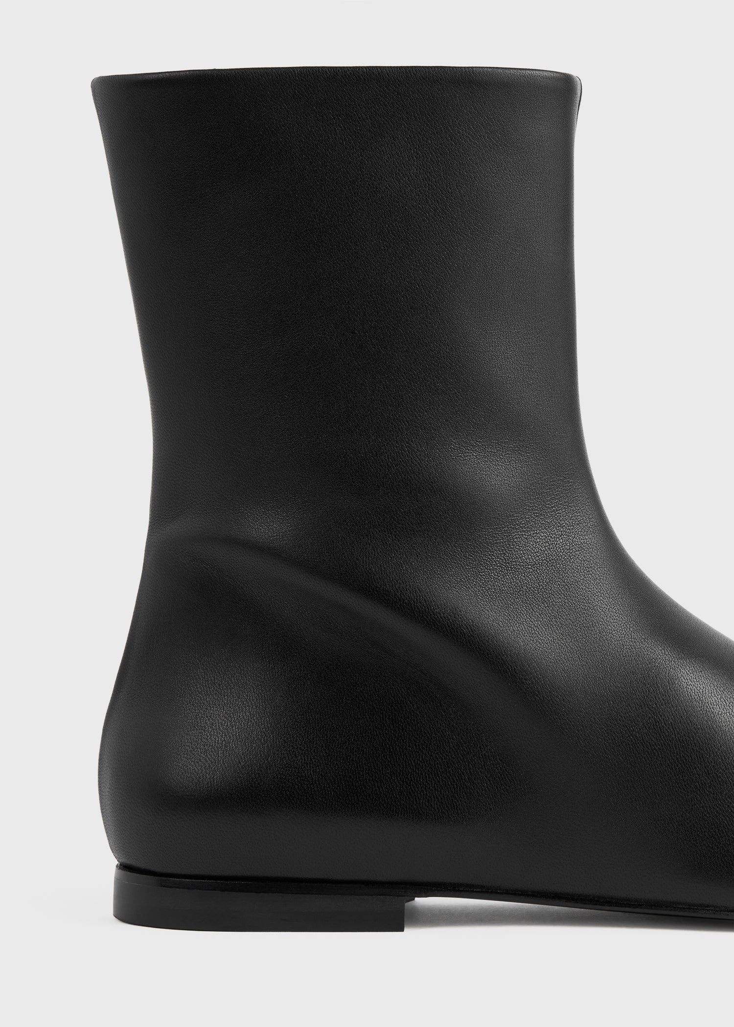 Zipped leather chelsea boots black - 5