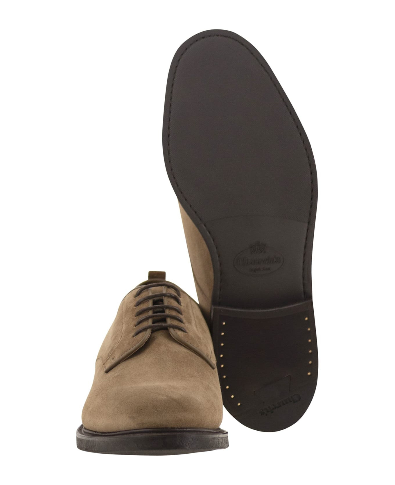 Suede Lace-up Shoes - 5