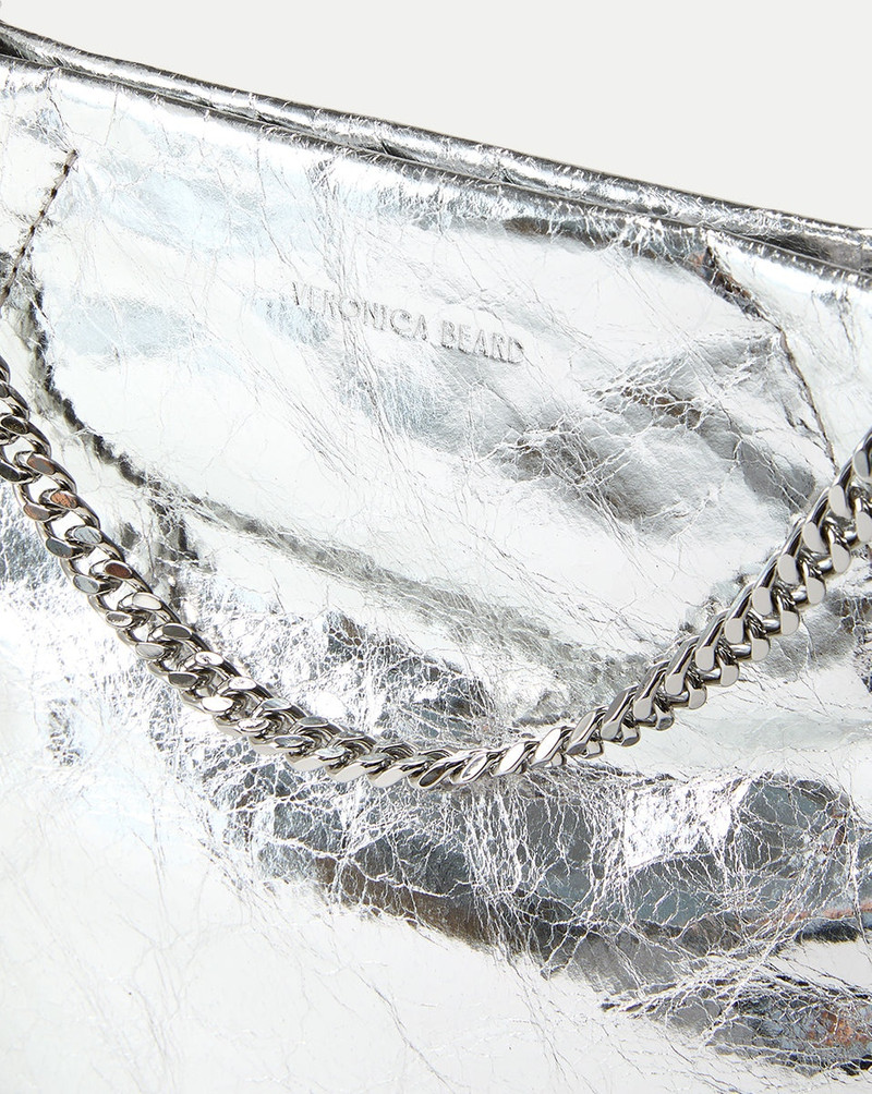 SMALL METALLIC VERONICA BEARD SLOUCH SHOULDER BAG 3