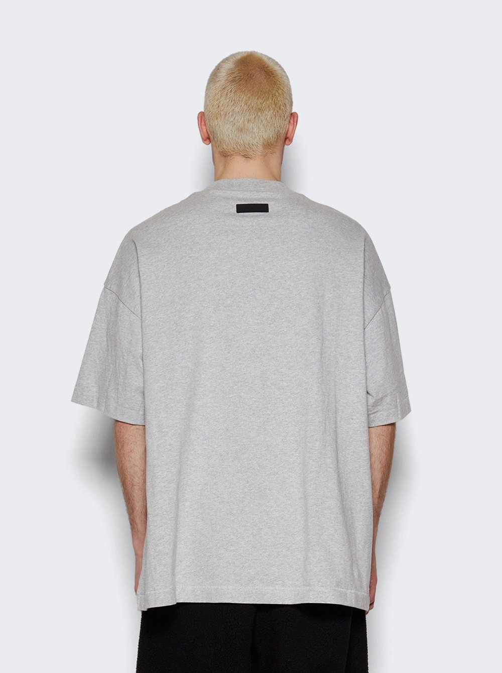 Crew Neck Tee Light Heather Grey - 5