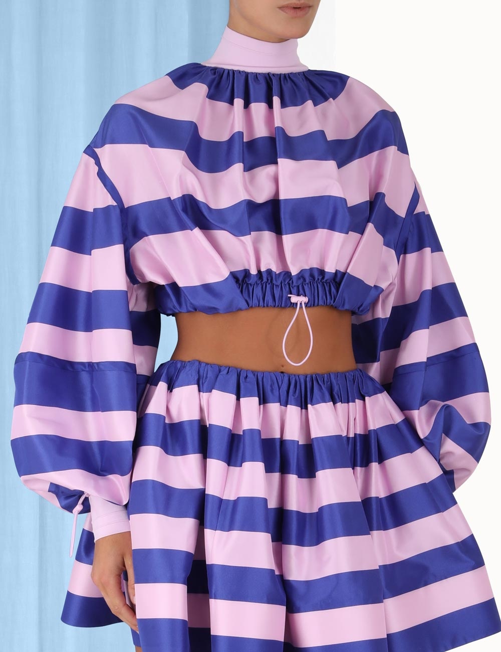 TAMA RIB COLLAR CROP - 5