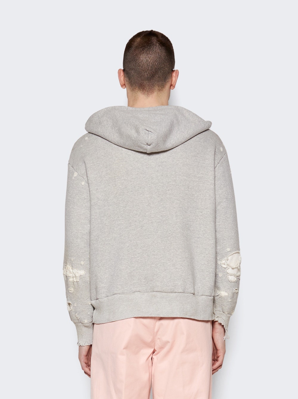 Distressed Hoodie Grey - 5