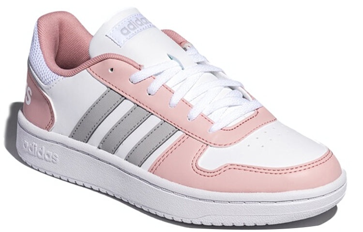 (WMNS) adidas neo Hoops 2.0 'Gray Pink Silver' FW5855 - 3