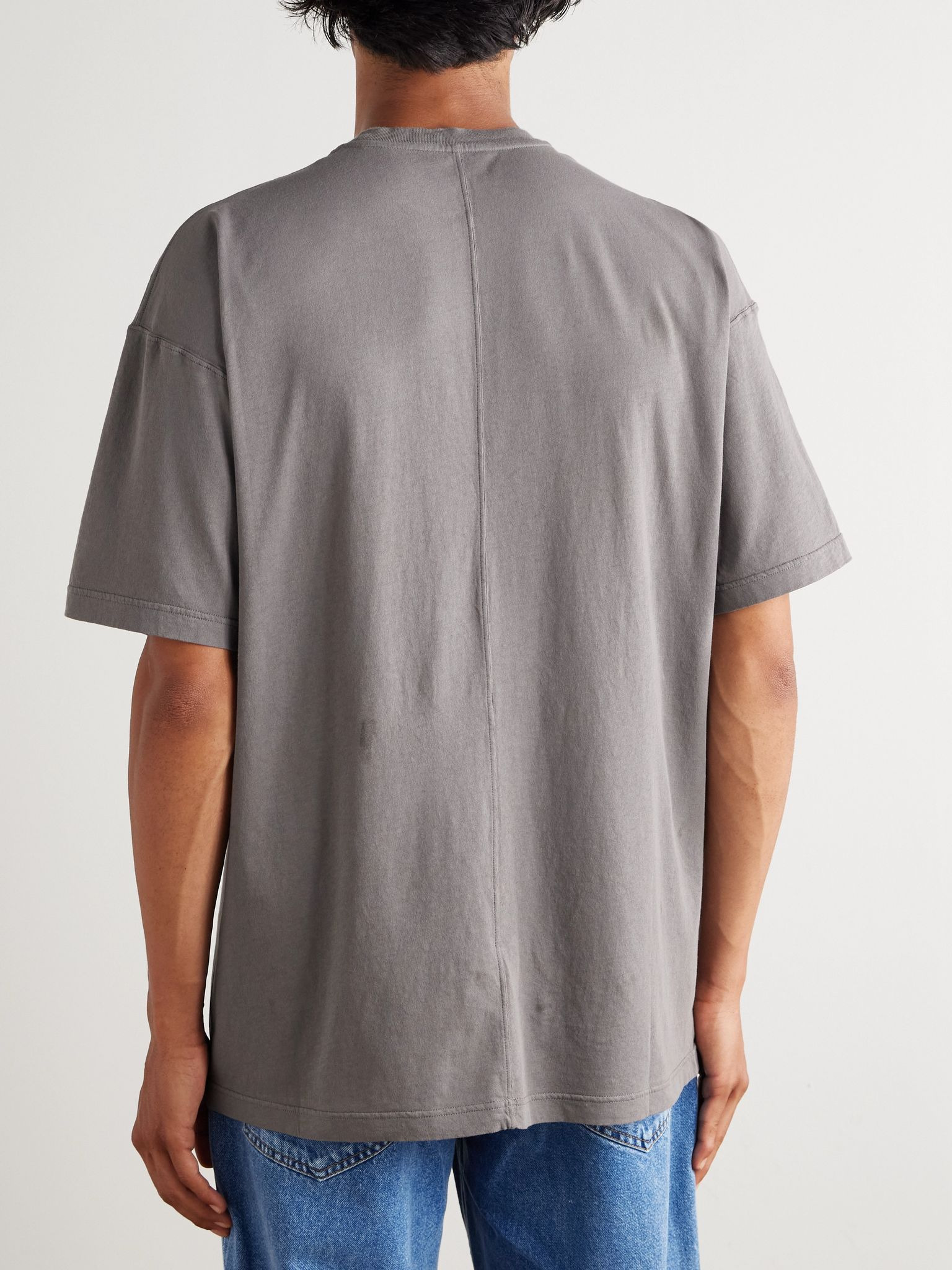 Niels Cotton-Jersey T-Shirt Gray - 4