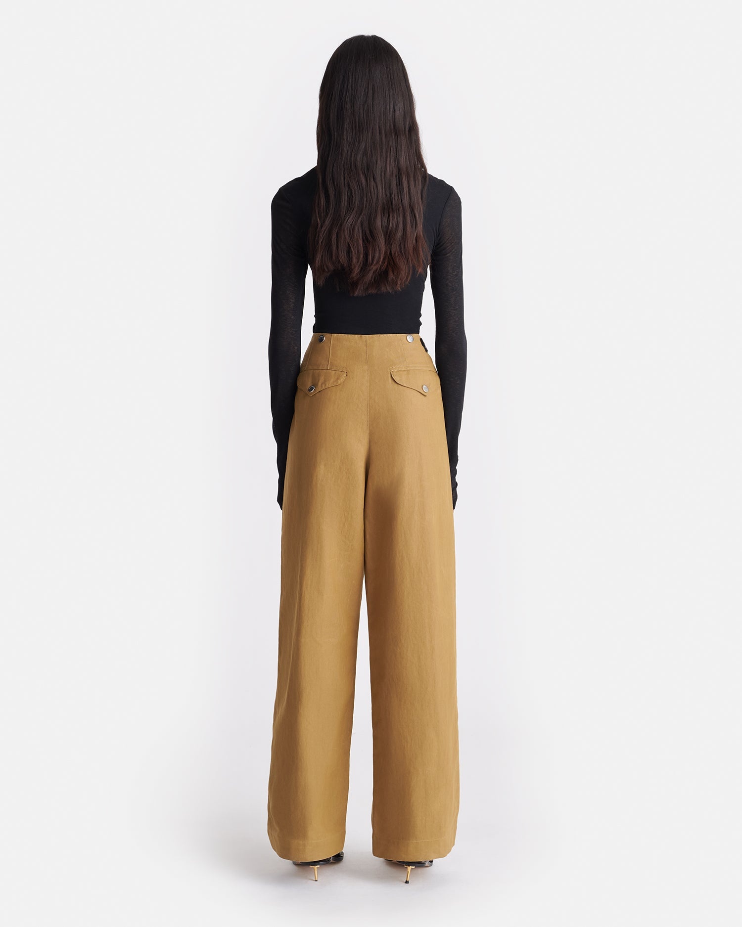 Draped Mesh Jersey Top - 3