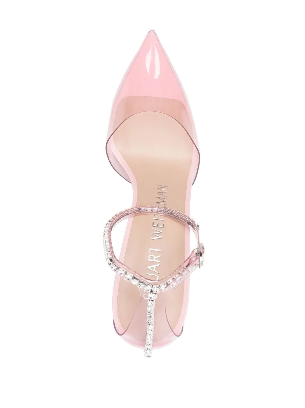 crystal-embellished pointed pumps - 3