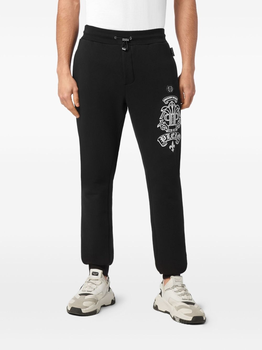 graphic-detail tapered track pants - 3