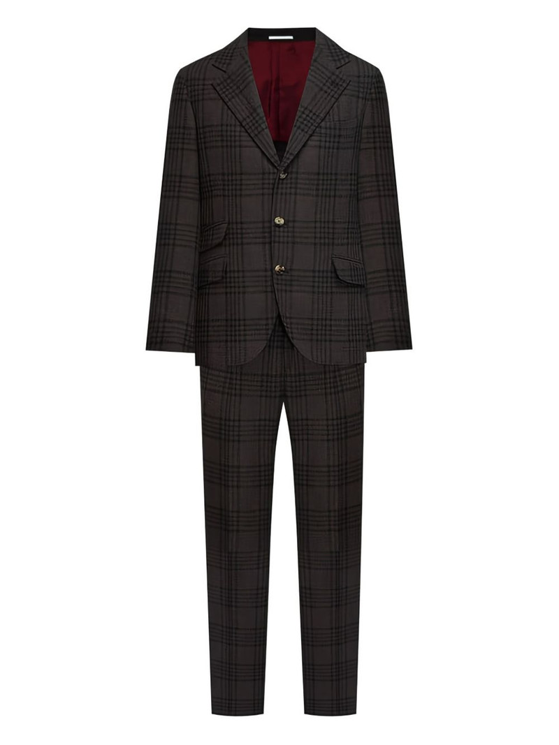 single-breasted plaid suit 1