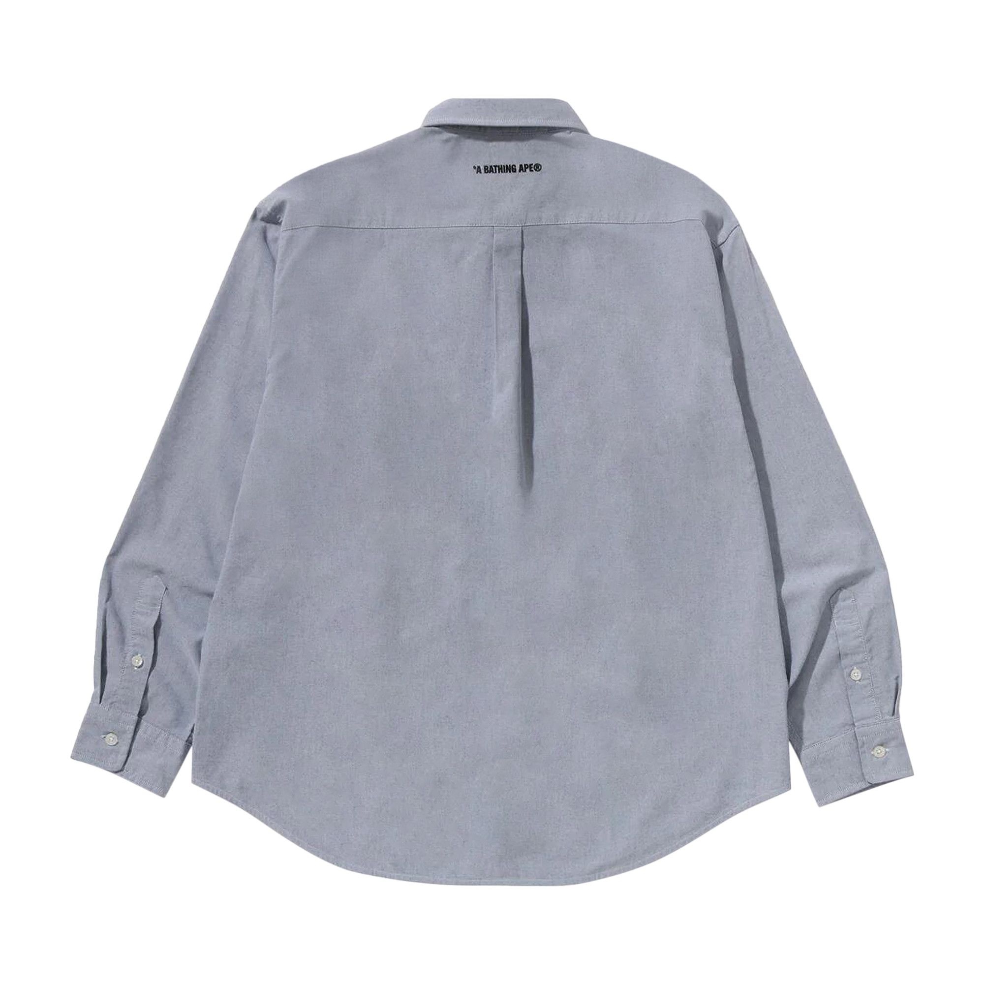 BAPE One Point Oxford Long-Sleeve Shirt 'Black' - 2