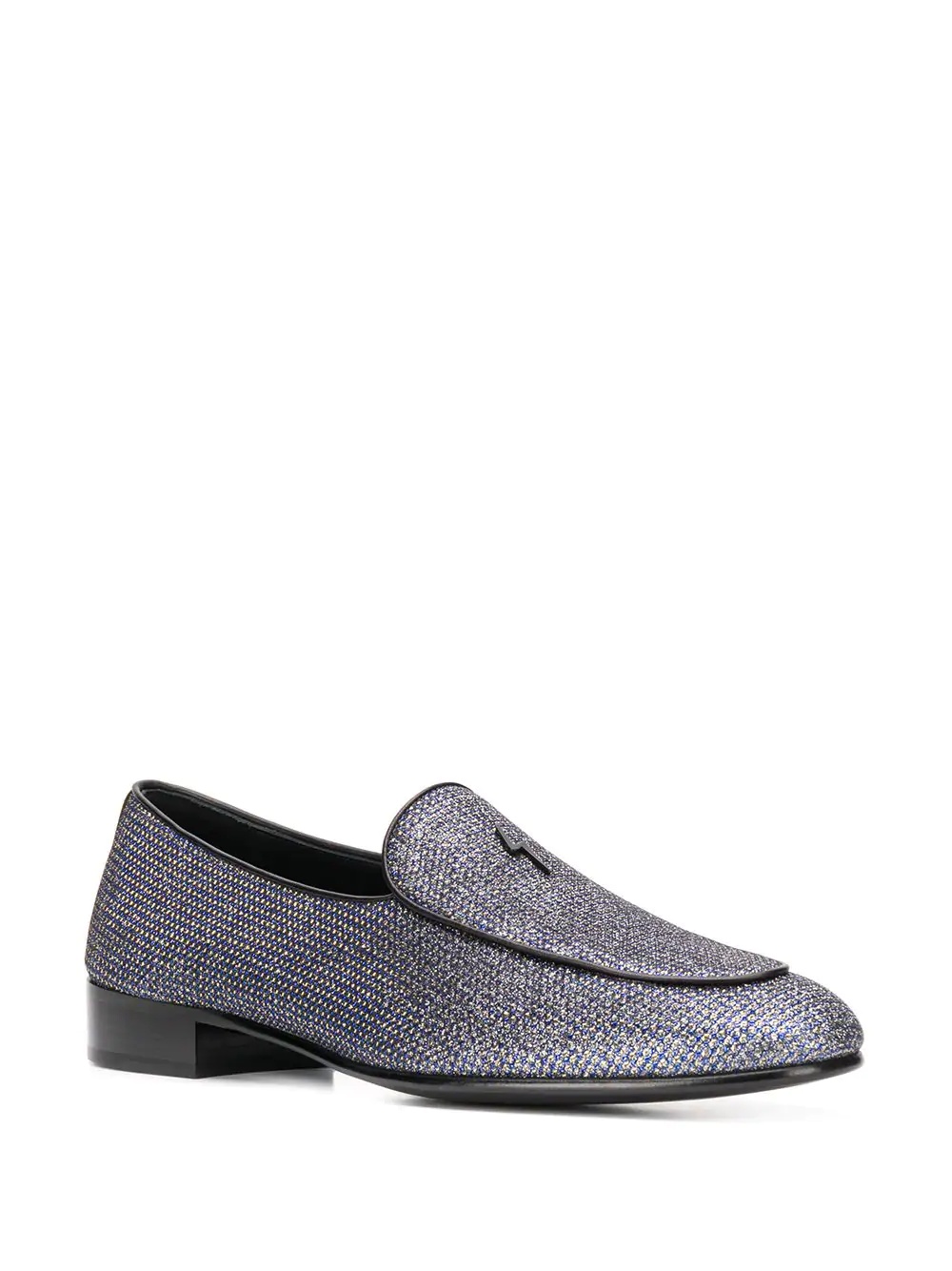 G-Flash glittery slip-on loafers - 2