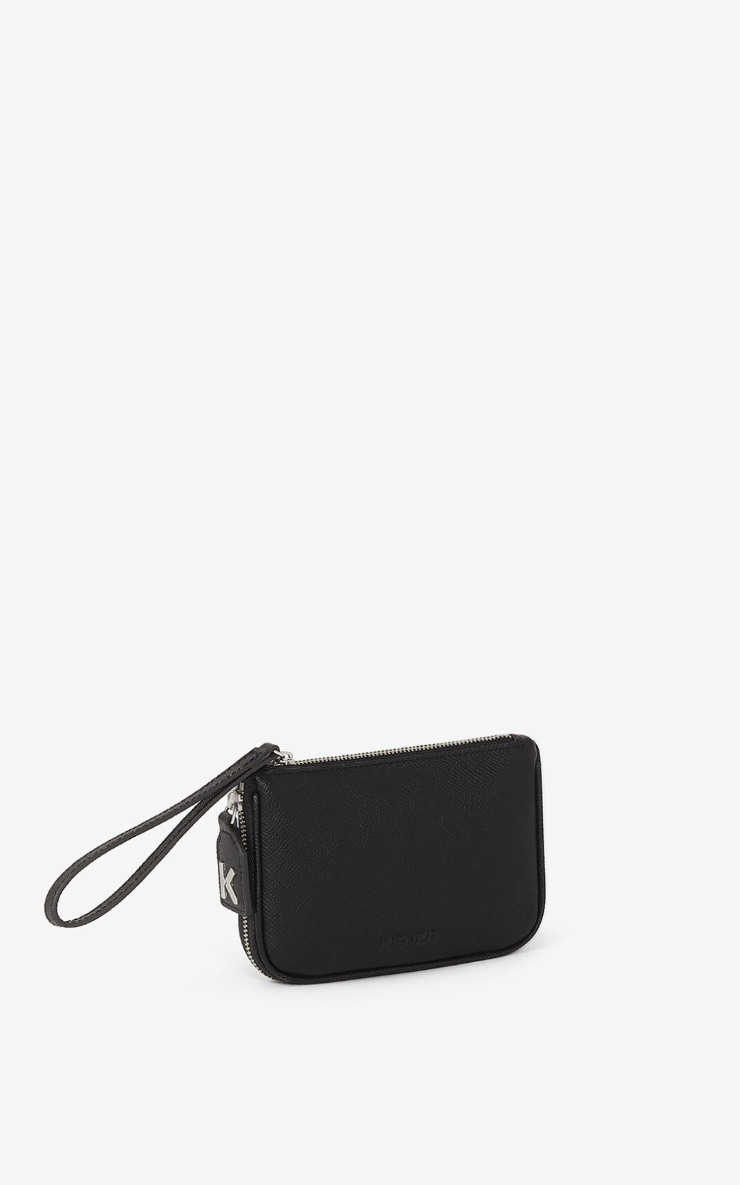 KENZO Kompact small grained leather clutch - 3