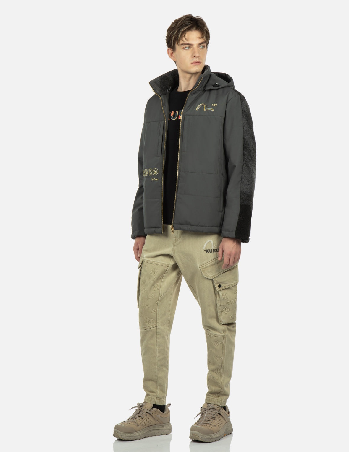 Brush Camouflage Jacquard Padded Jacket - 4