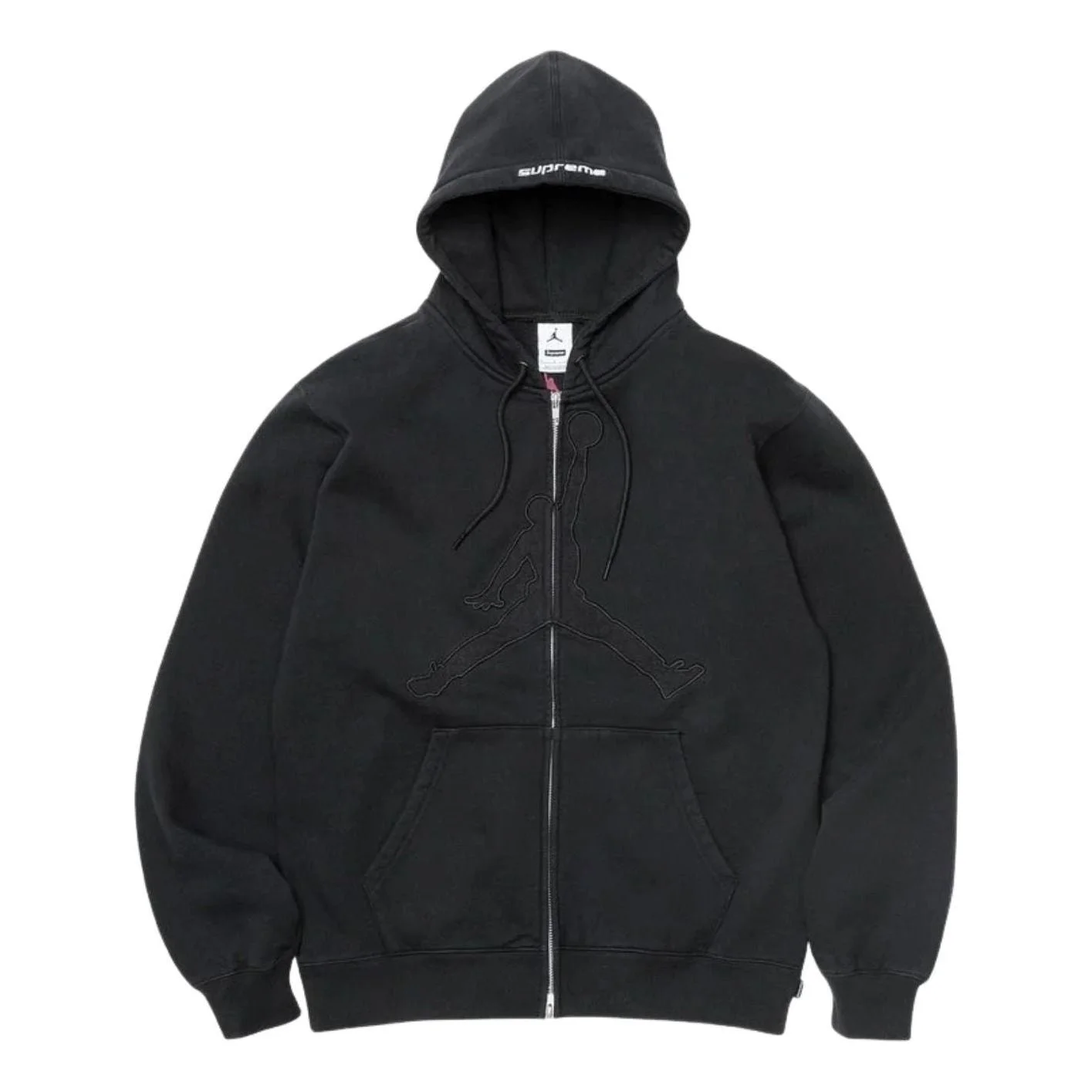 Supreme x Jordan SS26 Hooded Sweatshirt 'Black' SUP-SS26-309-BLK - 1