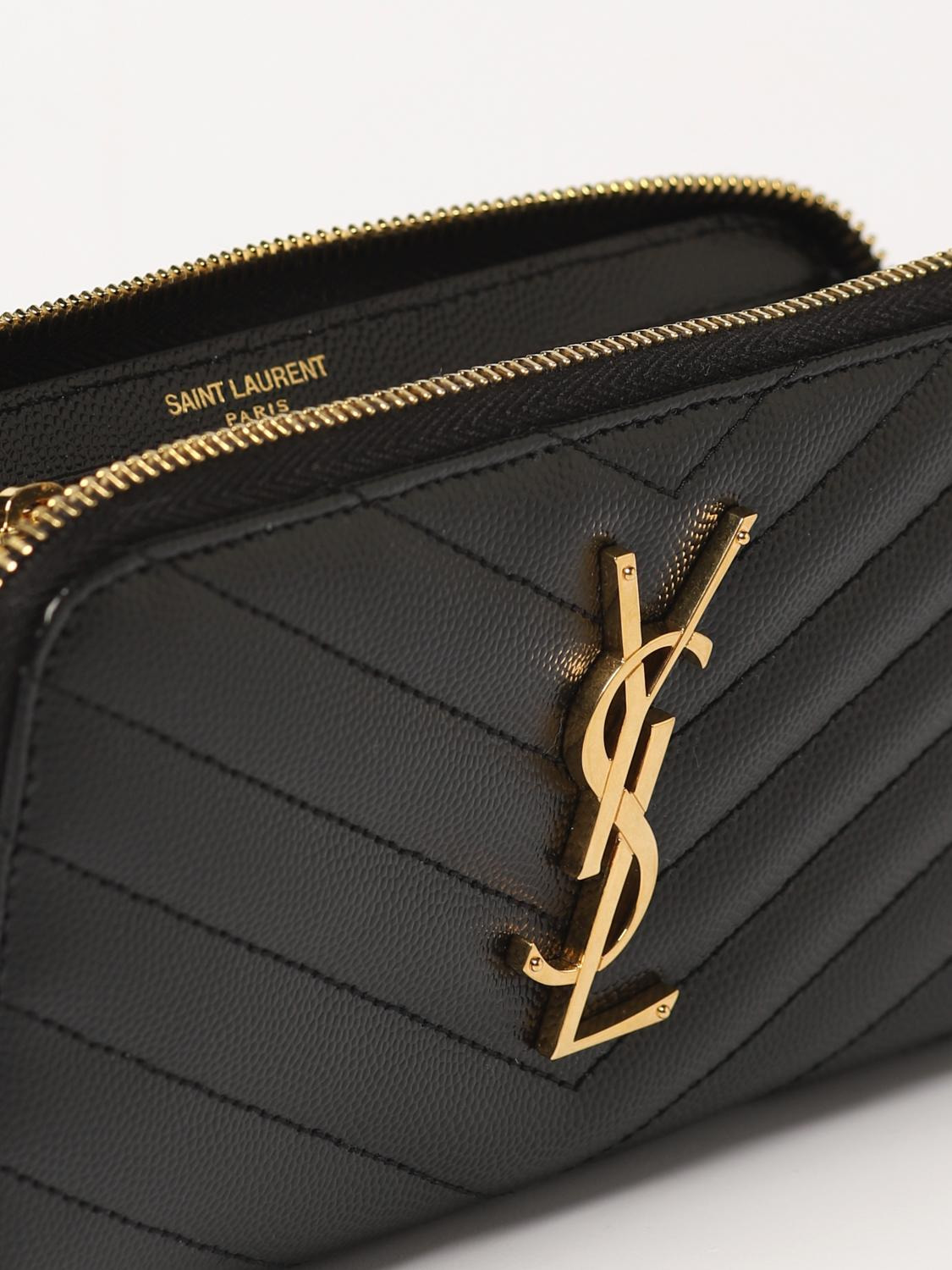 Saint Laurent wallet in quilted leather with monogram - 4
