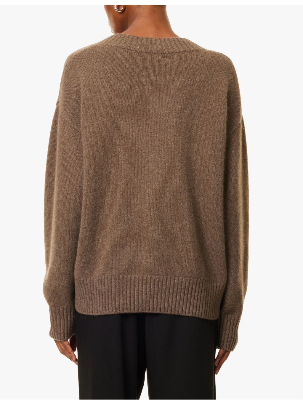 Jadey V-neck recycled cashmere-blend jumper - 4