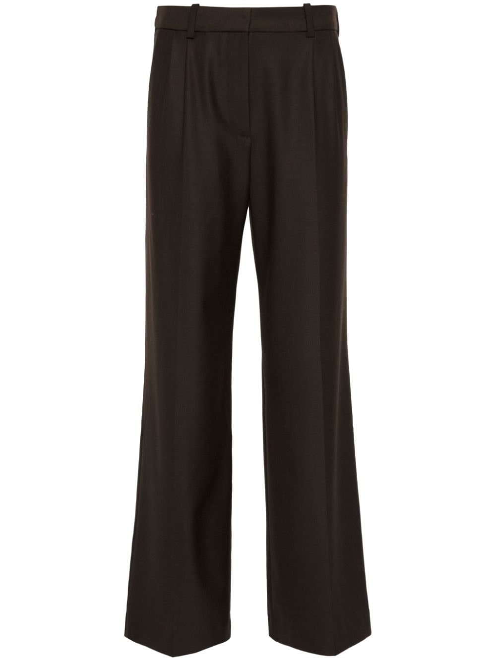 pleat-detail trousers - 1