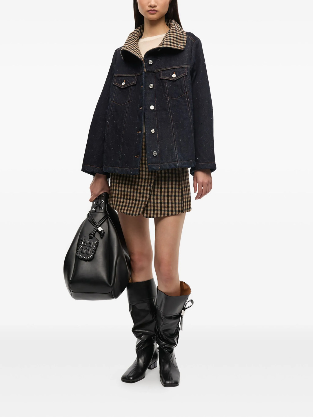 Neppy Denim Bonded Jacket - 2