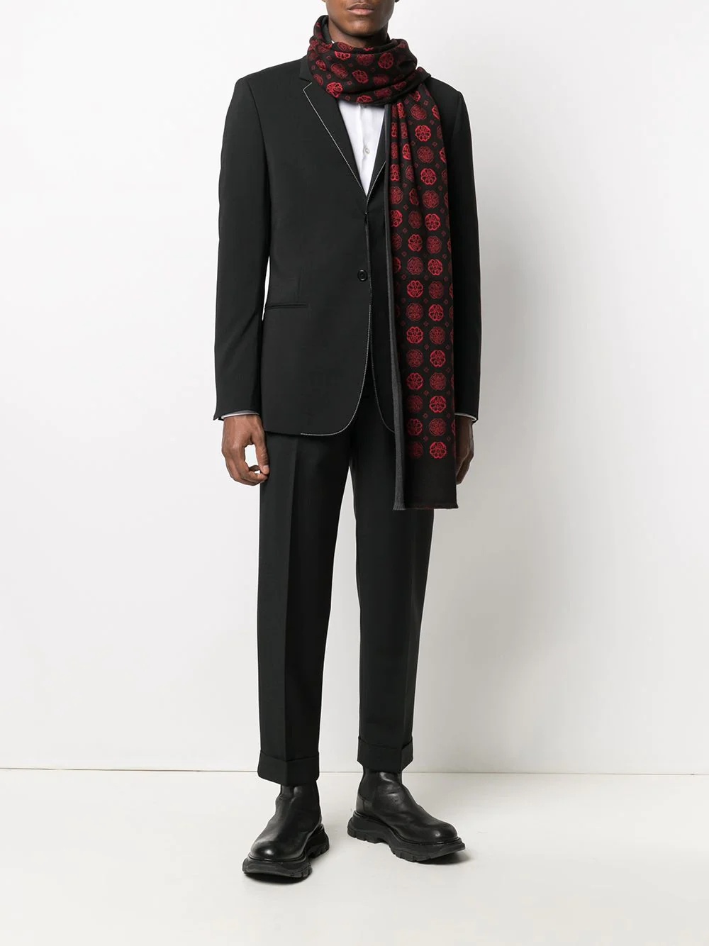 jacquard-woven scarf - 2