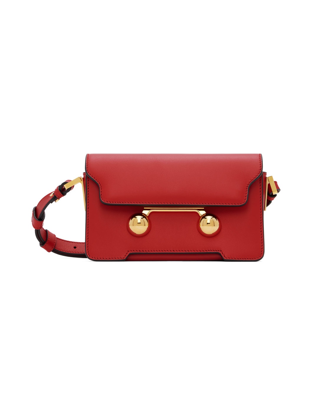 Red Leather Trunkaroo Mini Shoulder Bag - 1