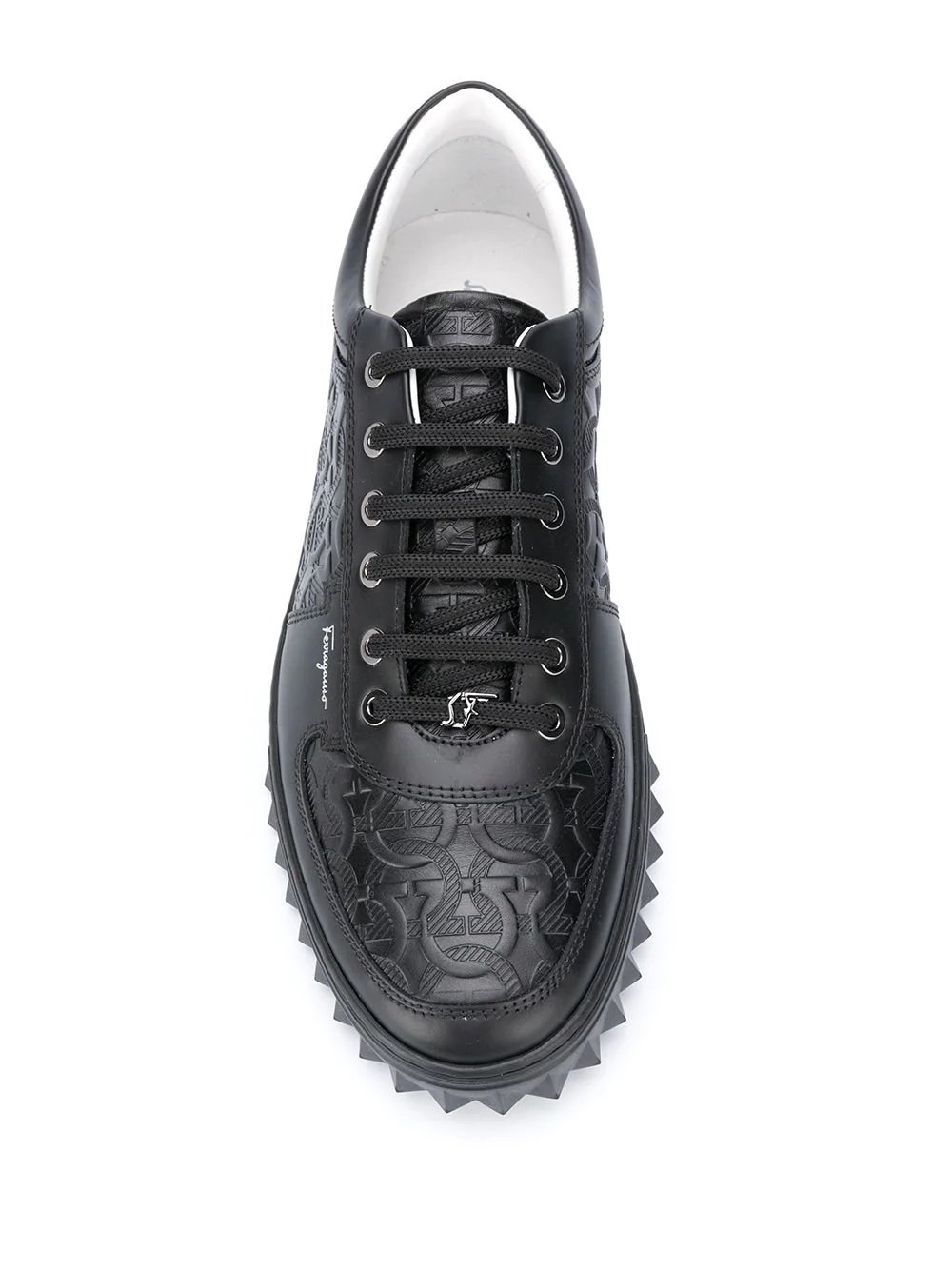 Gancini-embossed sneakers - 4