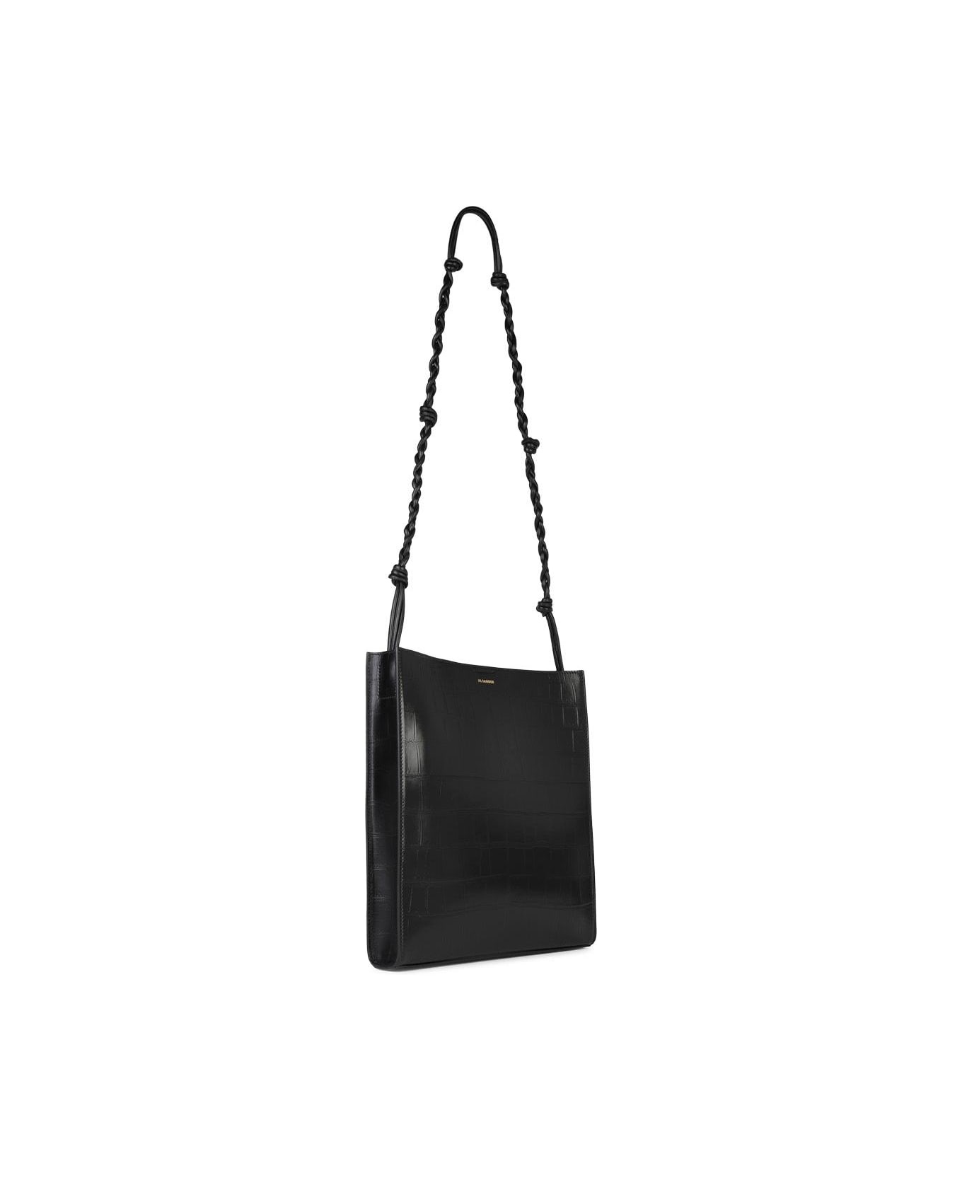 Medium 'tangle' Black Leather Crossbody Bag - 2