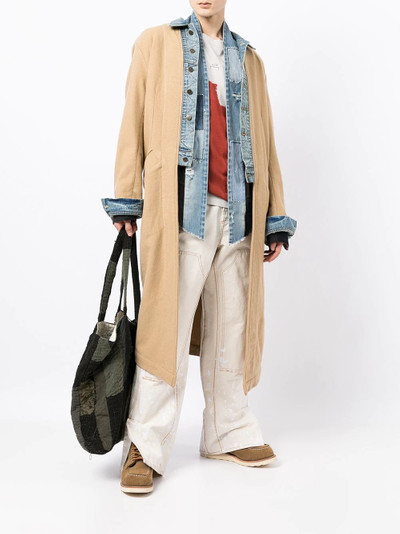 Greg Lauren layered trench coat outlook