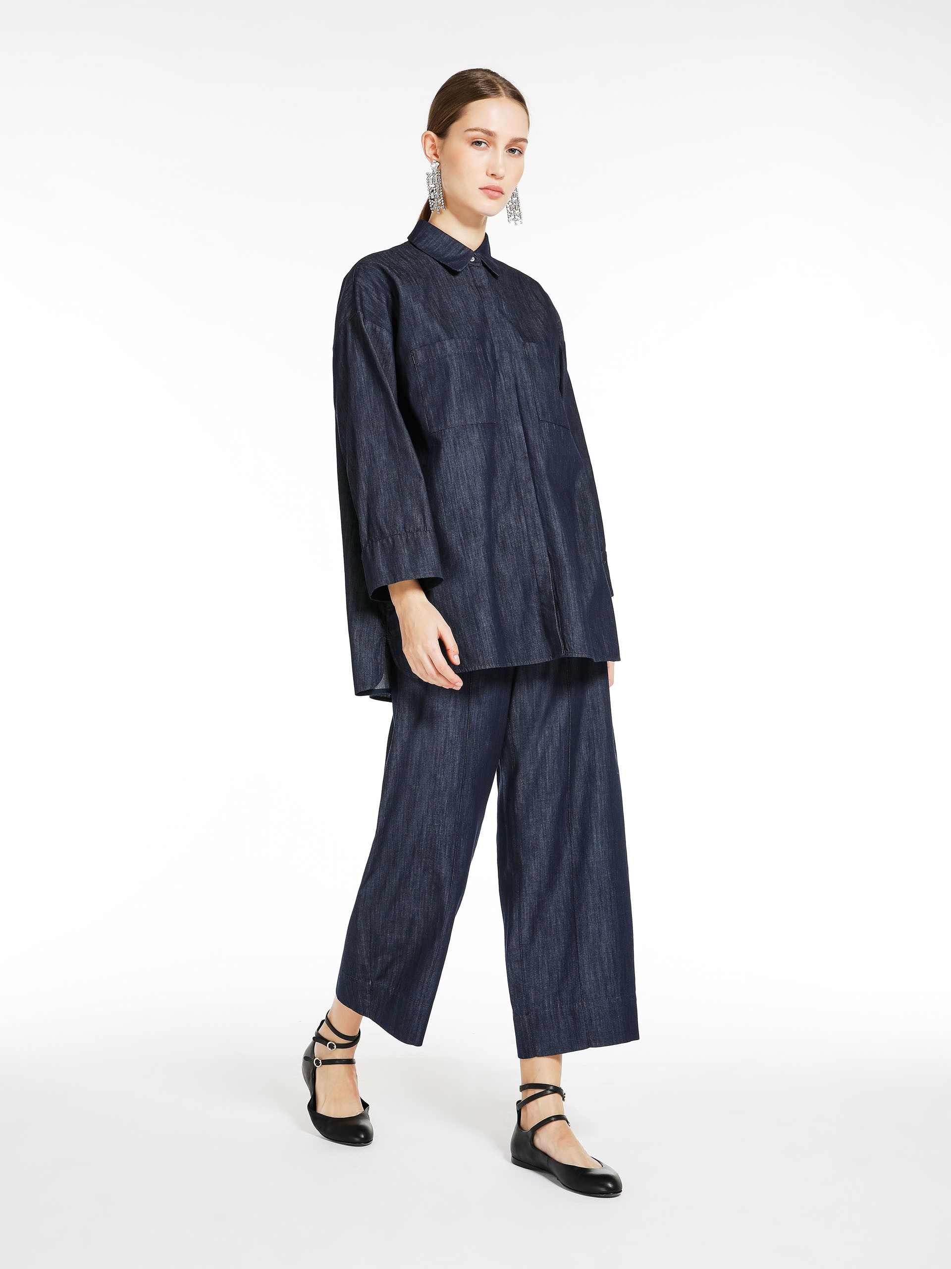 BISOUS Cotton denim trousers - 2