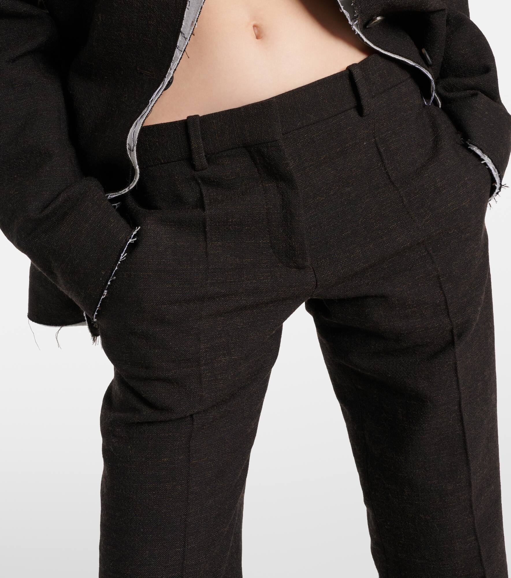 Selvie cotton-blend straight pants - 4