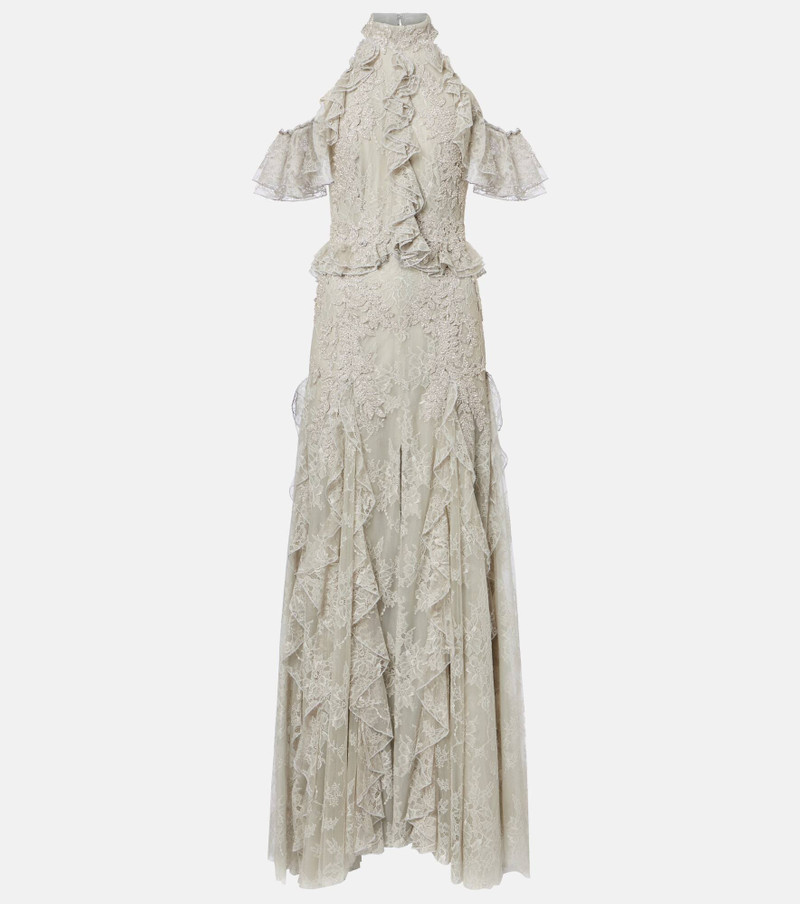 Rhodine lace ruffle maxi dress 1