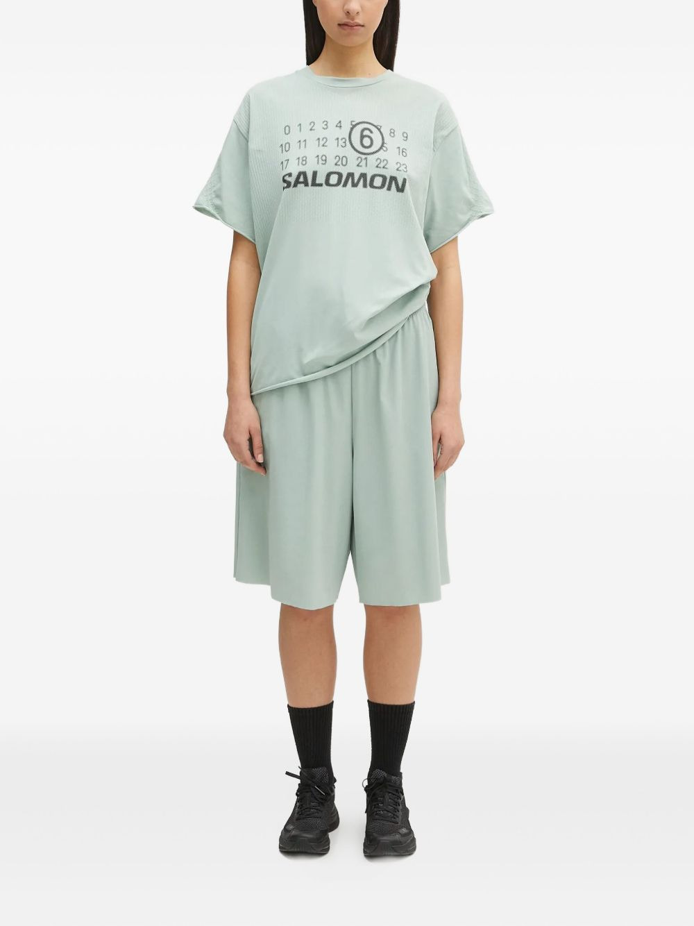 x Salomon print textured seamless T-shirt - 2
