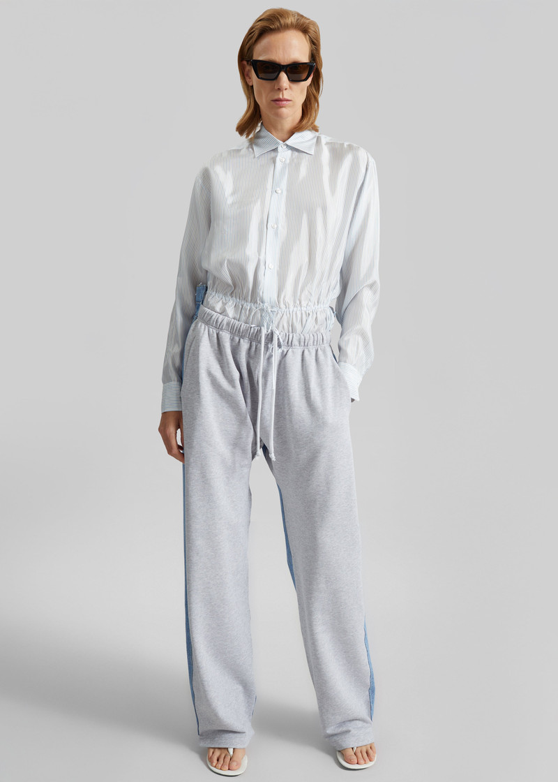 BETTTER Bettter Track Denim Trousers - Grey outlook