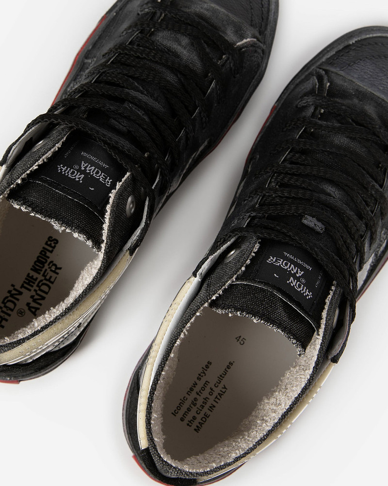 THE KOOPLES X HIDN-ANDER BLACK HIGH-TOP SNEAKERS 4