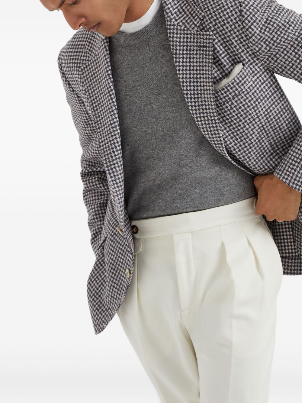 houndstooth blazer - 5