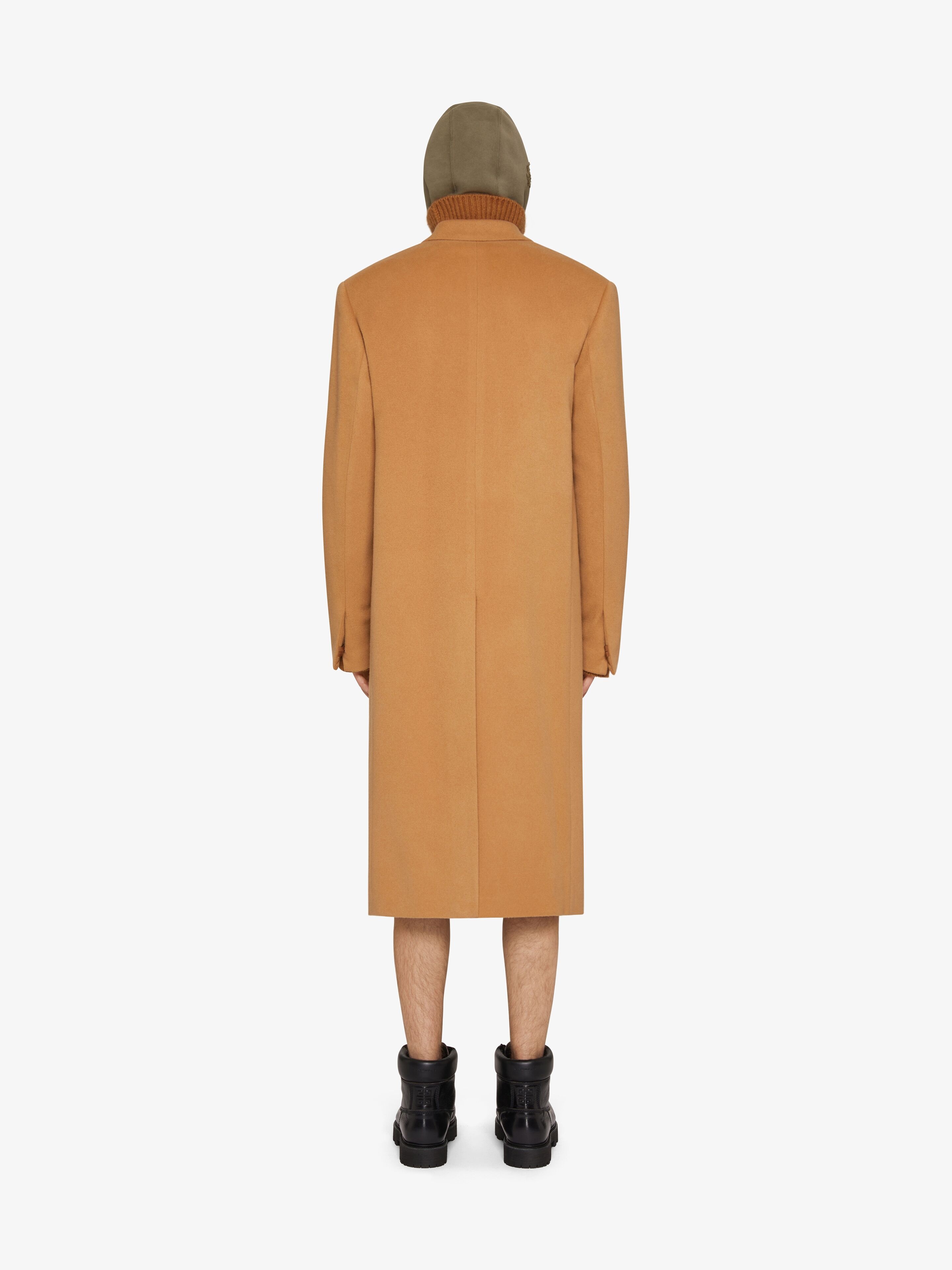 LONG COAT IN WOOL AND CASHMERE - 4