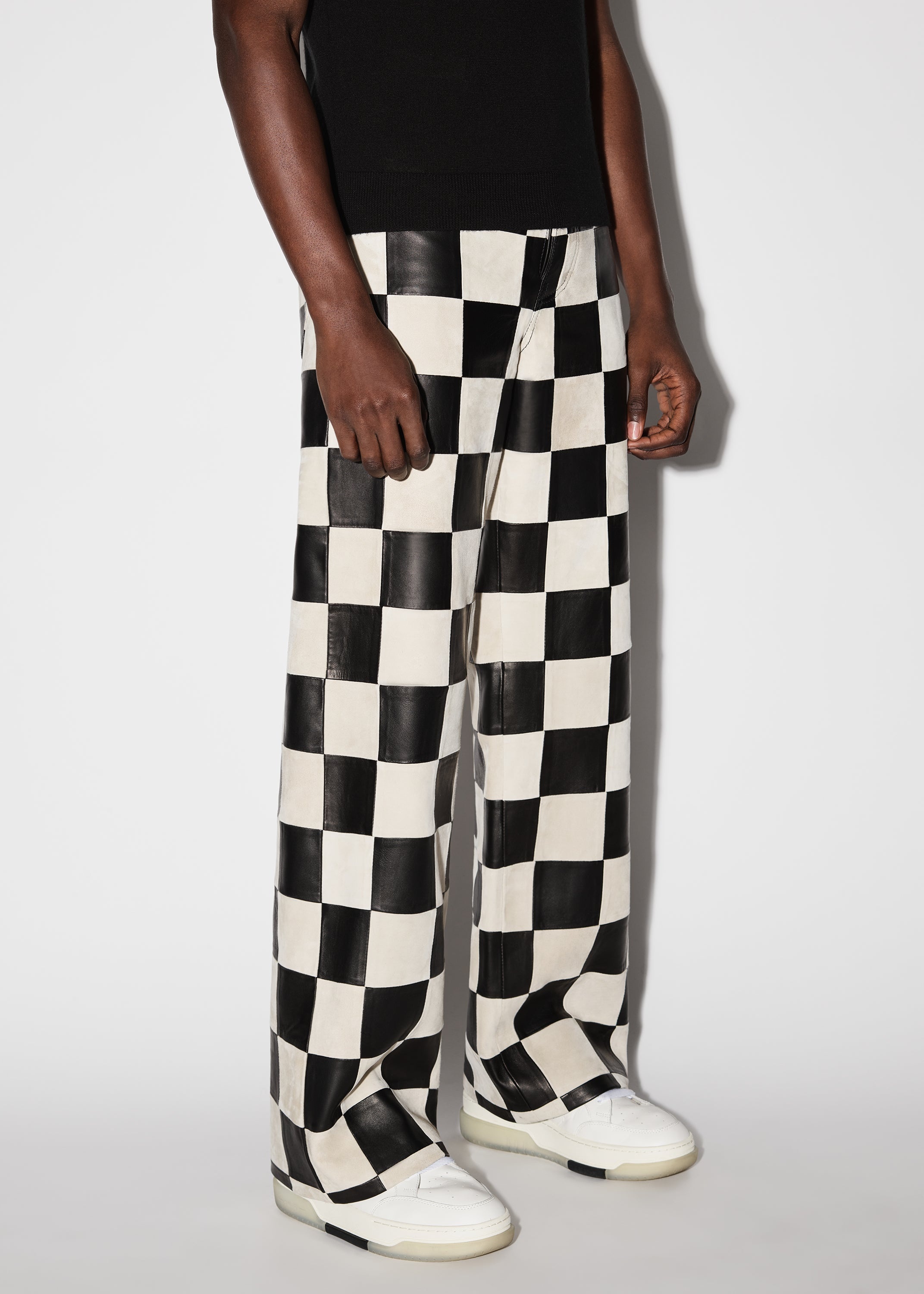 CHECKER 5 POCKET BAGGY PANT - 3