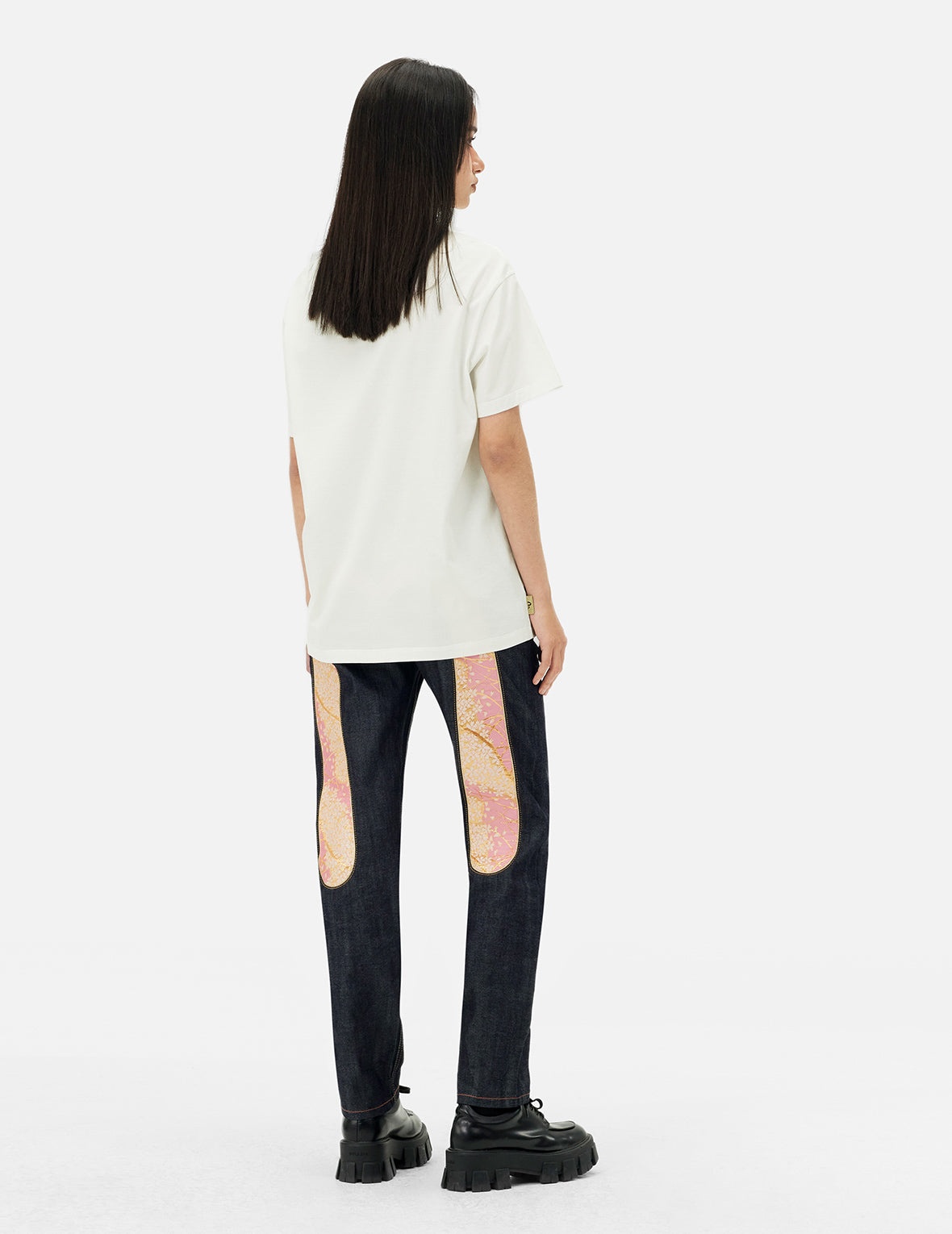 Seagull Foil Print Boyfriend T-shirt - 4